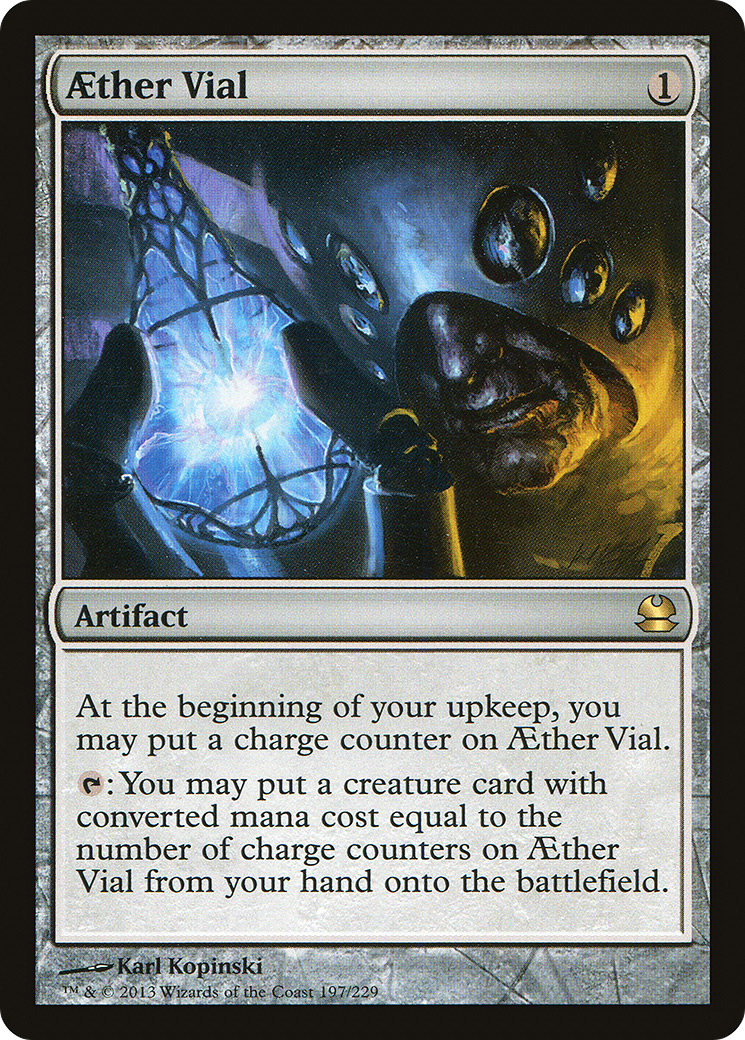 Aether Vial (MMA-197) [Modern Masters] Foil MTG Single Wizards of the Coast