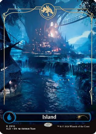 Island (2510) (SLD-2510) [Secret Lair] Drop Series MTG Single Wizards of the Coast