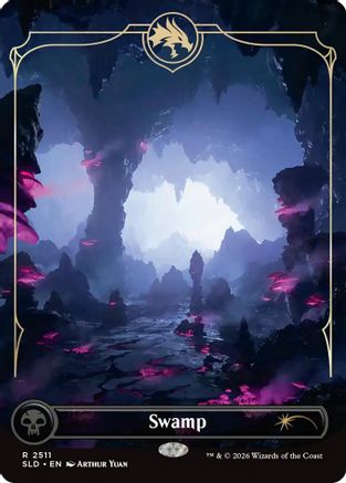 Swamp (2511) (SLD-2511) [Secret Lair] Drop Series Foil MTG Single Wizards of the Coast