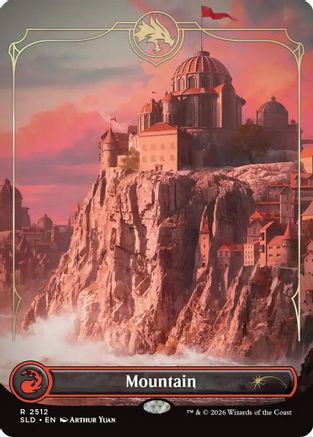 Mountain (2512) (SLD-2512) [Secret Lair] Drop Series Foil MTG Single Wizards of the Coast