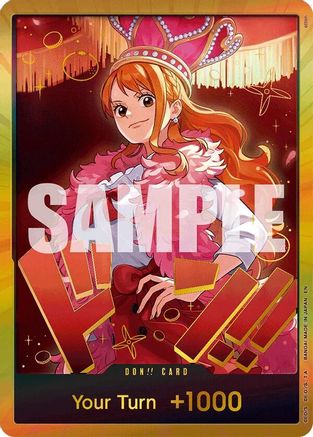 DON!! Card (Nami) (Gold) [Extra Booster: One Piece Heroines Edition] Foil One Piece Single Bandai