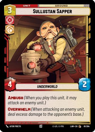 Sullustan Sapper (81/264) [A Lawless Time] Star Wars: Unlimited Single Disney