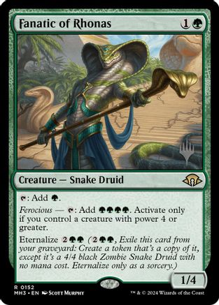 Fanatic of Rhonas (PPECL-152) [Promo Pack: Lorwyn Eclipsed] MTG Single Wizards of the Coast