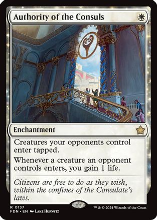 Authority of the Consuls (PPECL-137) [Promo Pack] Lorwyn Eclipsed MTG Single Wizards of the Coast