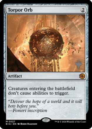Torpor Orb (PPECL-027) [Promo Pack: Lorwyn Eclipsed] Foil MTG Single Promo Pack: Lorwyn Eclipsed