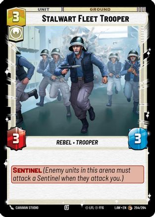 Stalwart Fleet Trooper (254/264) [A Lawless Time] Star Wars: Unlimited Single Disney