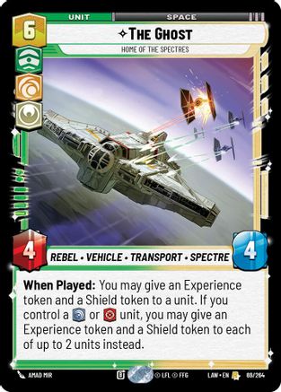 The Ghost - Home of the Spectres (69/264) [A Lawless Time] Star Wars: Unlimited Single Disney