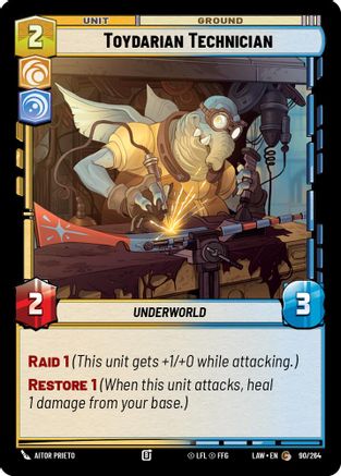 Toydarian Technician (90/264) [A Lawless Time] Star Wars: Unlimited Single Disney