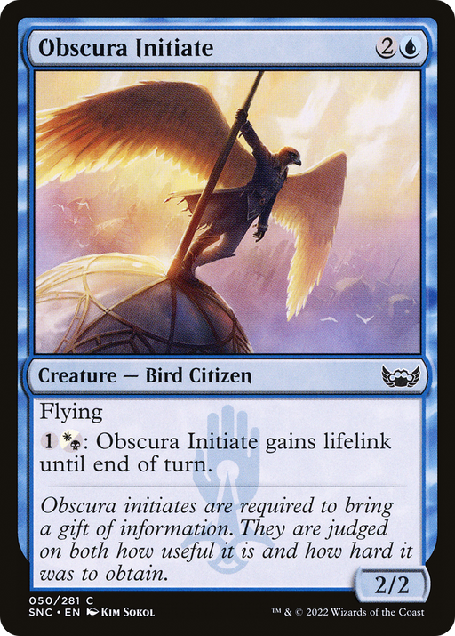 Obscura Initiate (SNC-050) [Streets of New Capenna] Foil MTG Single Wizards of the Coast