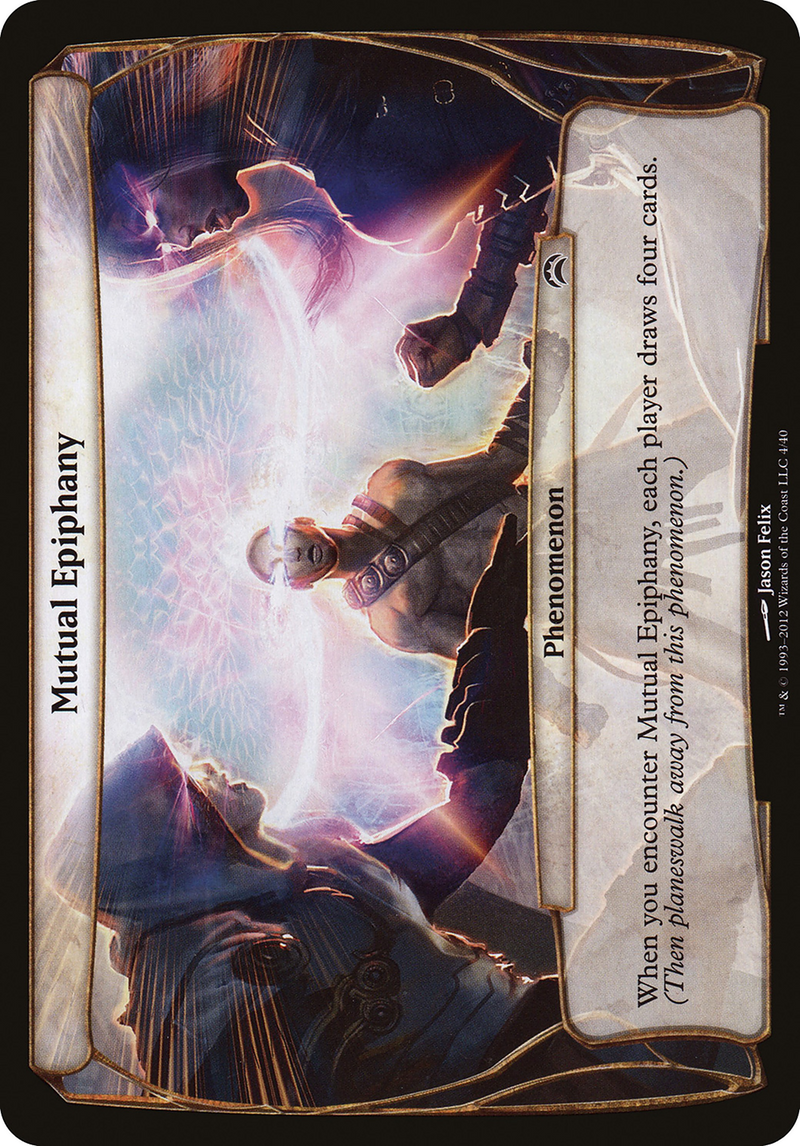 Mutual Epiphany (Planechase 2012) (OVER-004) [Oversized] Planechase 2012 Planes Foil MTG Single Wizards of the Coast