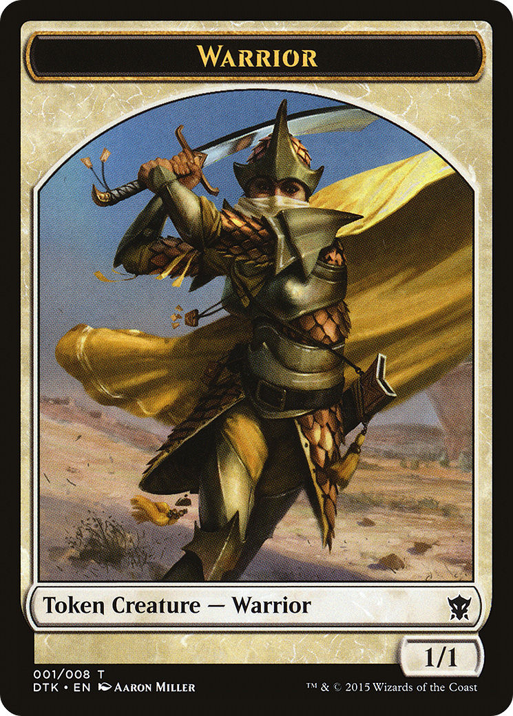 Warrior Token (DTK-001) [Tokens] Dragons of Tarkir Tokens MTG Single Wizards of the Coast