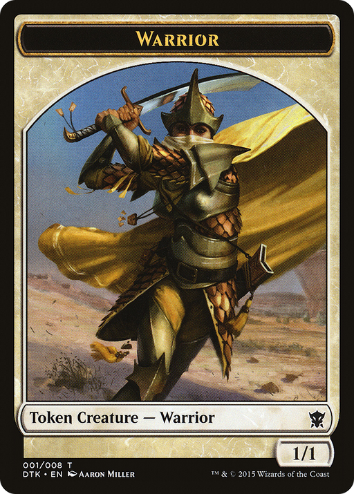 Warrior Token (DTK-001) [Tokens] Dragons of Tarkir Tokens MTG Single Wizards of the Coast