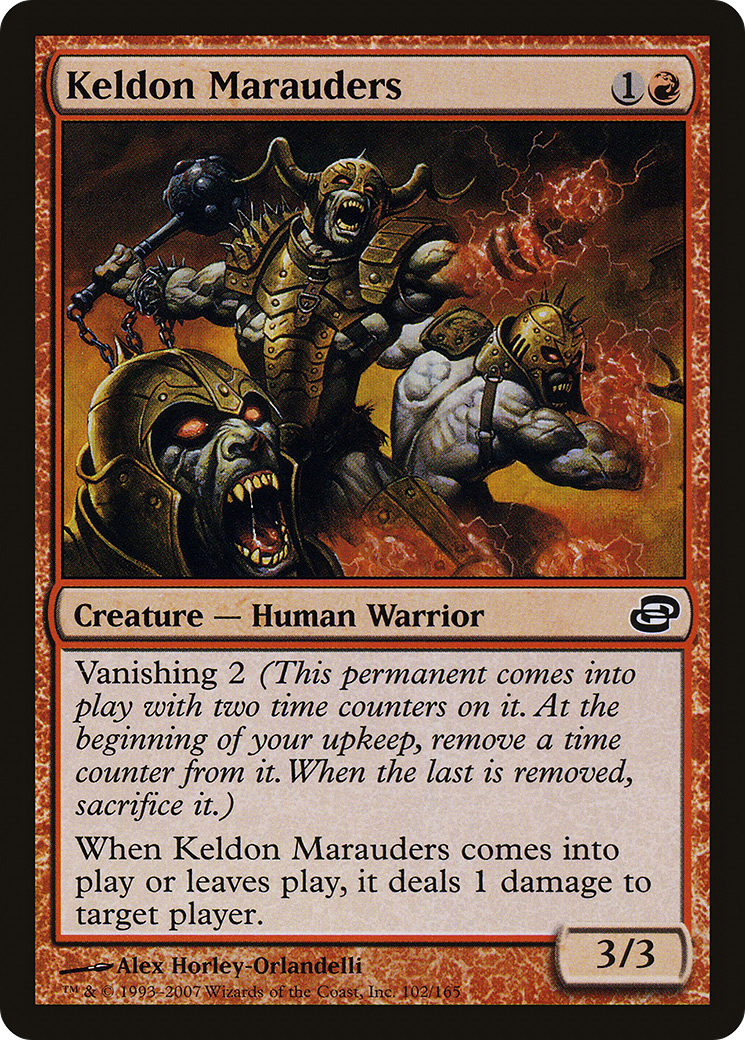 Keldon Marauders (PLC-102) [Planar Chaos] Foil MTG Single Planar Chaos
