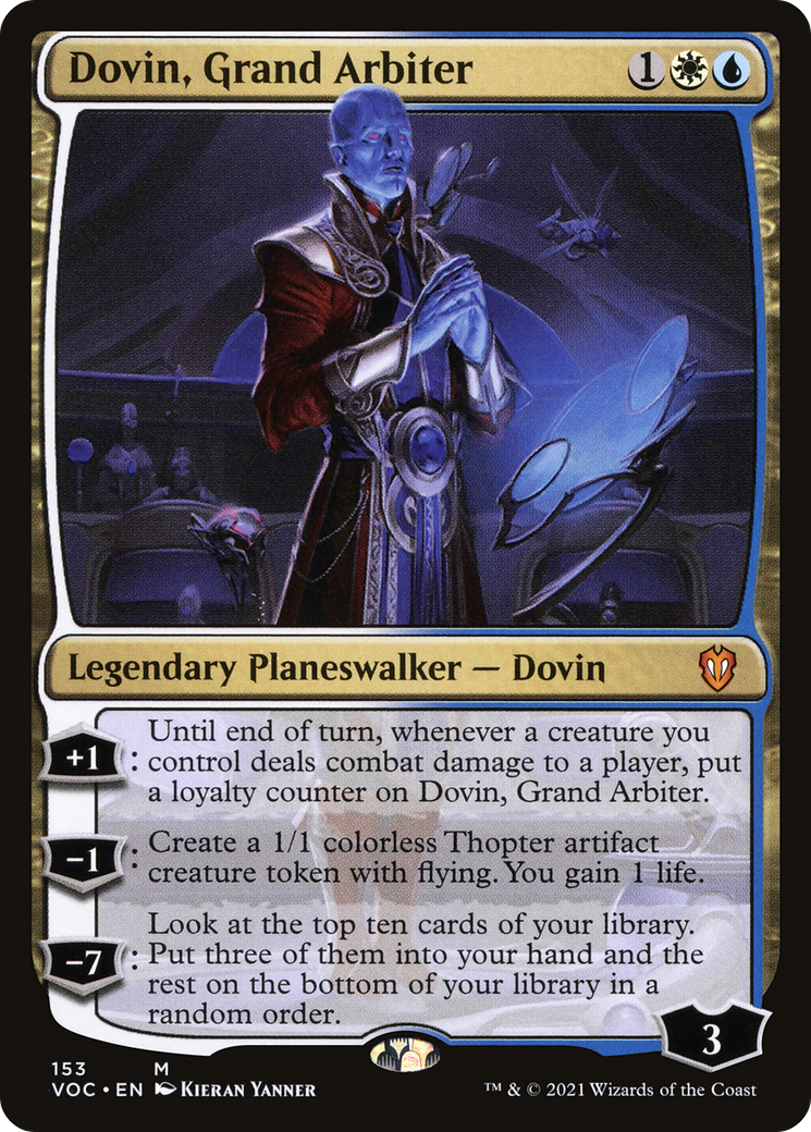 Dovin, Grand Arbiter (VOC-153) [Crimson Vow Commander] MTG Single Wizards of the Coast