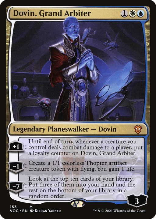 Dovin, Grand Arbiter (VOC-153) [Crimson Vow Commander] MTG Single Wizards of the Coast