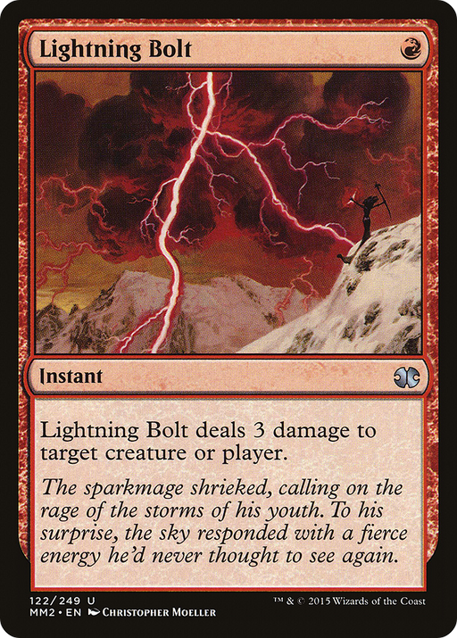 Lightning Bolt (MM2-122) [Modern Masters 2015] Foil MTG Single Modern Masters 2015