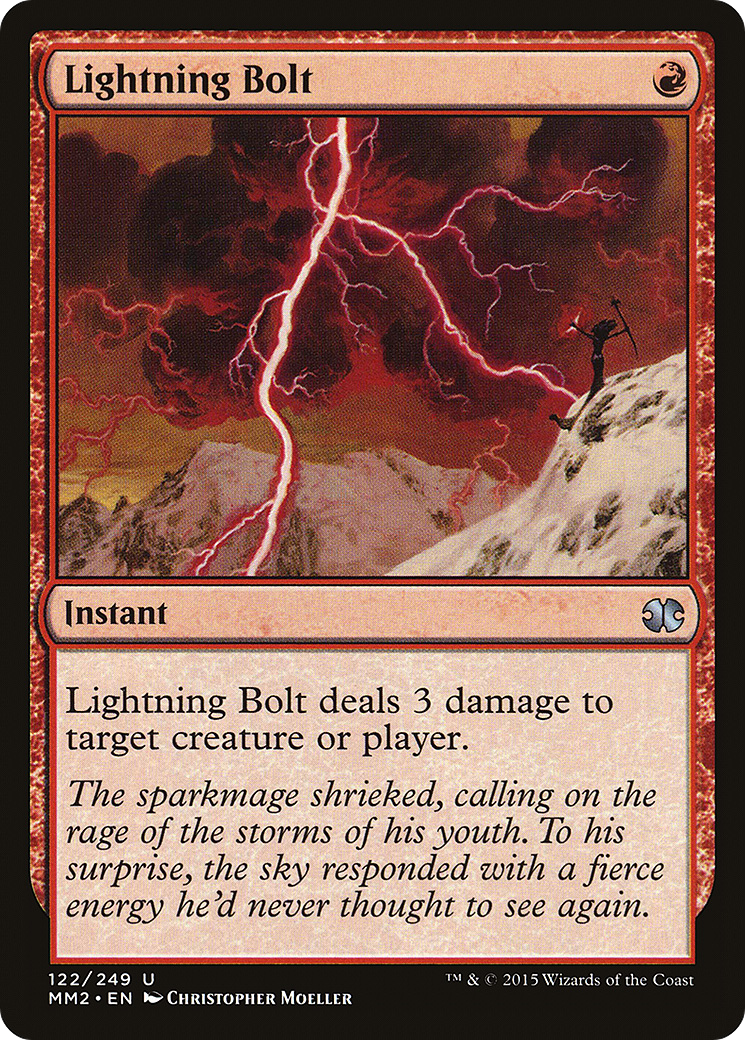 Lightning Bolt (MM2-122) [Modern Masters 2015] MTG Single Modern Masters 2015