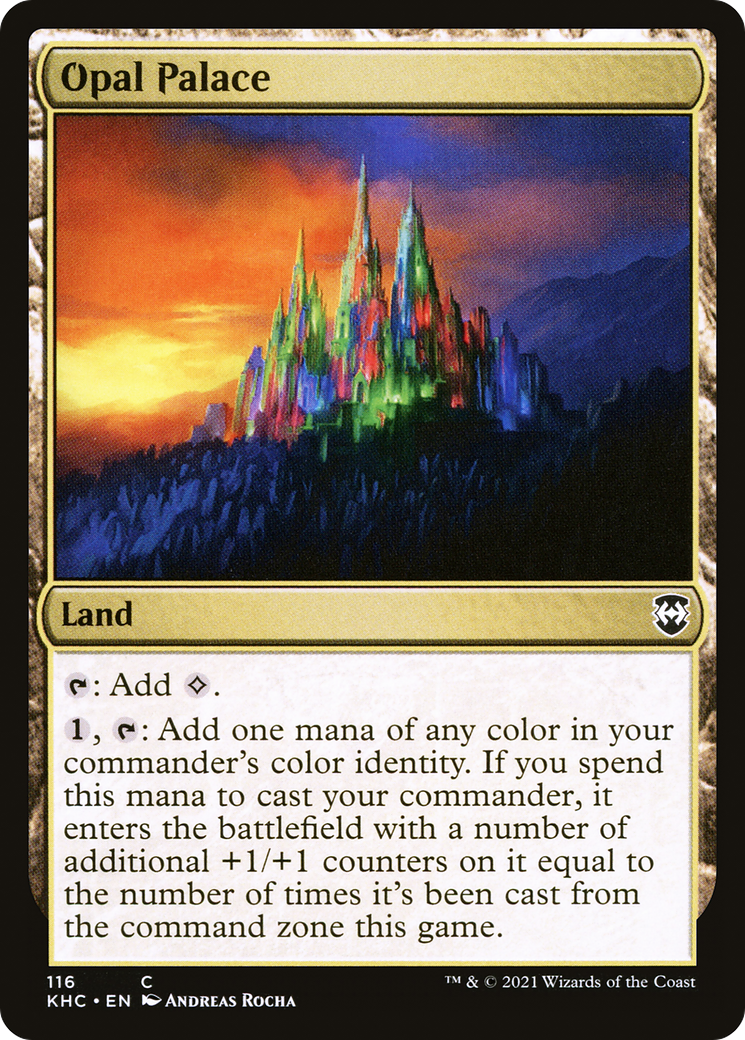 Opal Palace (KHC-116) [Kaldheim Commander] MTG Single Wizards of the Coast