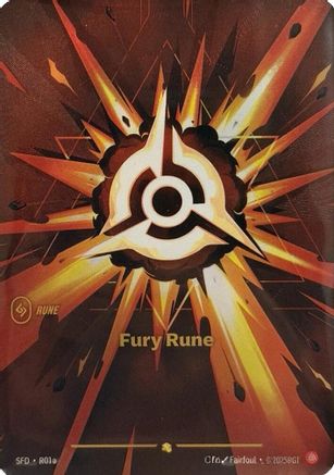 Fury Rune (Alternate Art) (R01a) [Spiritforged] Foil Riftbound Singles Riot Games
