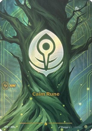 Calm Rune (Alternate Art) (R02a) [Spiritforged] Foil Riftbound Singles Riot Games