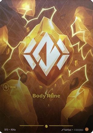 Body Rune (Alternate Art) (R04a) [Spiritforged] Foil Riftbound Singles Riot Games