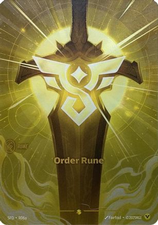 Order Rune (Alternate Art) (R06a) [Spiritforged] Foil Riftbound Singles Riot Games