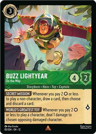 Buzz Lightyear - On the Way (85/204) [Wilds Unknown] Lorcana Single Disney