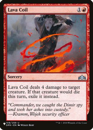Lava Coil (LIST-108) [Mystery Booster] The List Reprints MTG Single Wizards of the Coast