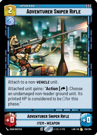 Adventurer's Sniper Rifle (126/264) [A Lawless Time] Star Wars: Unlimited Single Disney