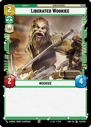 Liberated Wookie (143/264) [A Lawless Time] Star Wars: Unlimited Single Disney