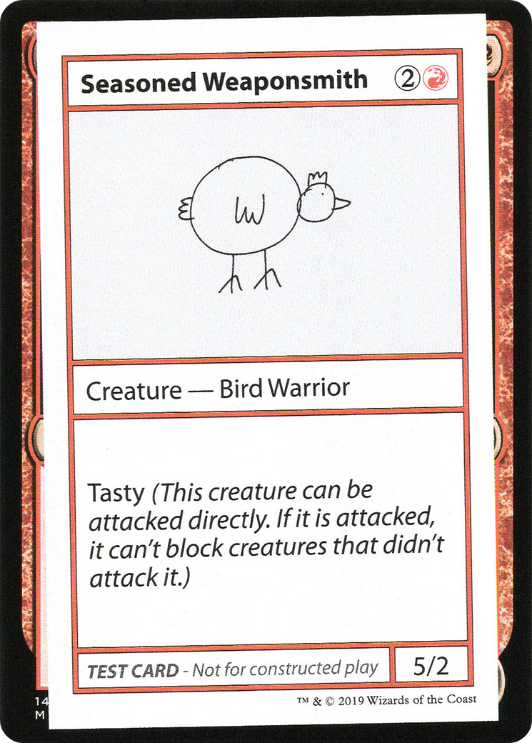 Seasoned Weaponsmith (CMB1-063) [Mystery Booster] Playtest Cards 2021 MTG Single Wizards of the Coast