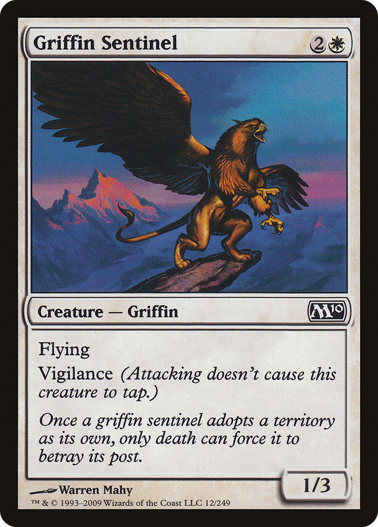 Griffin Sentinel (M10-012) [Magic 2010] Foil MTG Single Wizards of the Coast