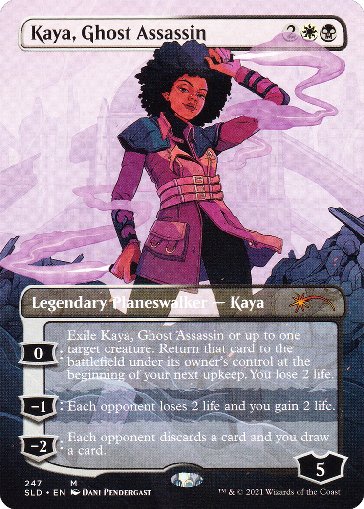 Kaya, Ghost Assassin (SLD-247) [Secret Lair] Drop (Borderless) Foil MTG Single Wizards of the Coast
