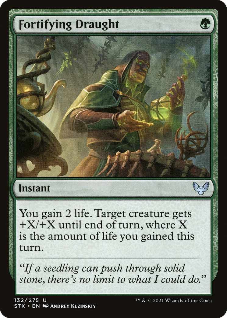 Fortifying Draught (STX-132) [Strixhaven: School of Mages] MTG Single Wizards of the Coast