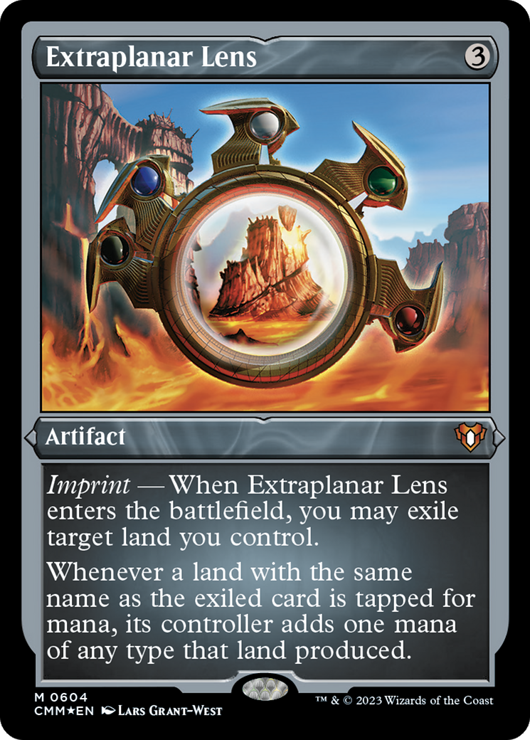 Extraplanar Lens (CMM-604) [Commander Masters] Etched Foil MTG Single Wizards of the Coast