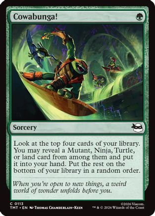 Cowabunga! (TMT-113) [Teenage Mutant Ninja Turtles] Foil MTG Single Wizards of the Coast