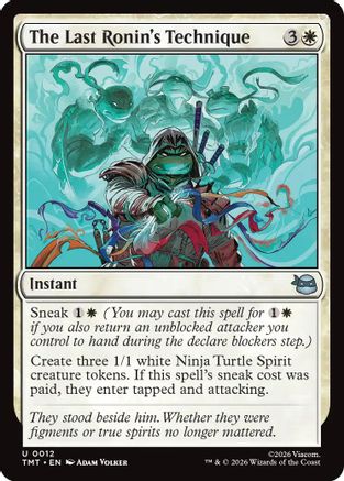 The Last Ronin's Technique (TMT-012) [Teenage Mutant Ninja Turtles] Foil MTG Single Wizards of the Coast