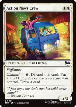 Action News Crew (TMT-001) [Teenage Mutant Ninja Turtles] Foil MTG Single Wizards of the Coast