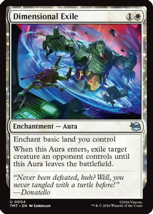Dimensional Exile (TMT-004) [Teenage Mutant Ninja Turtles] Foil MTG Single Wizards of the Coast