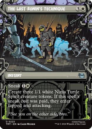 The Last Ronin's Technique (TMT-223) [Teenage Mutant Ninja Turtles] Foil MTG Single Wizards of the Coast