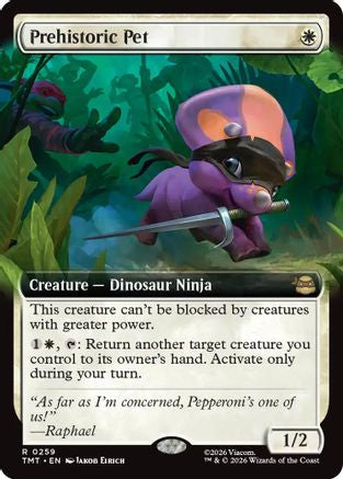 Prehistoric Pet (TMT-259) [Teenage Mutant Ninja Turtles] MTG Single Wizards of the Coast