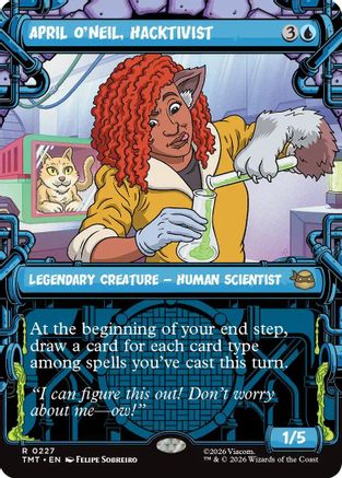 April O'Neil, Hacktivist (0227) (TMT-227) [Teenage Mutant Ninja Turtles] Foil MTG Single Wizards of the Coast