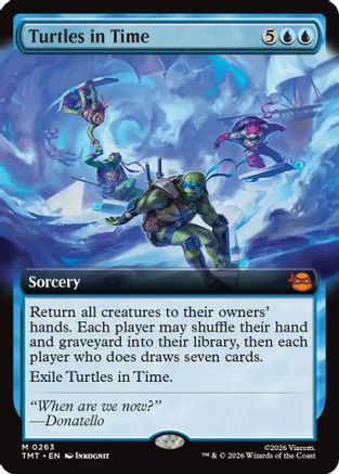 Turtles in Time (TMT-263) [Teenage Mutant Ninja Turtles] Foil MTG Single Wizards of the Coast