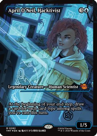 April O'Neil, Hacktivist (0282) (TMT-282) [Teenage Mutant Ninja Turtles] Foil MTG Single Wizards of the Coast