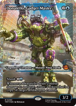 Donatello, Gadget Master (Fracture Foil) (TMT-293) [Teenage Mutant Ninja Turtles] Foil MTG Single Wizards of the Coast