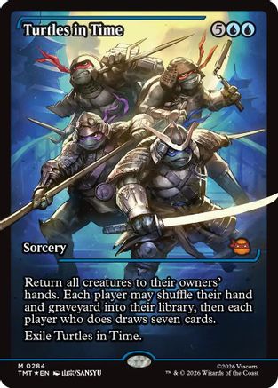 Turtles in Time (TMT-284) [Teenage Mutant Ninja Turtles] Foil MTG Single Wizards of the Coast