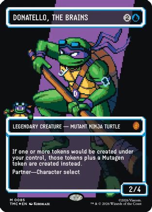 Donatello, the Brains (0085) (Surge Foil) (TMC-085) [Commander: Teenage Mutant Ninja Turtles] Foil MTG Single Wizards of the Coast