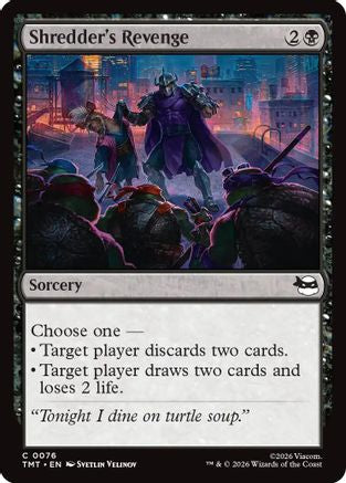 Shredder's Revenge (TMT-076) [Teenage Mutant Ninja Turtles] MTG Single Wizards of the Coast