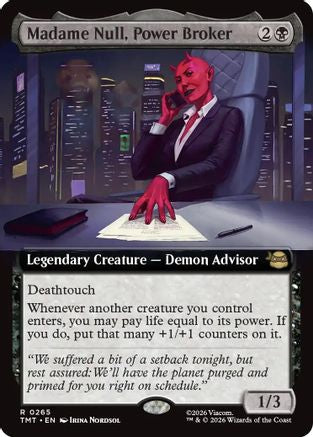 Madame Null, Power Broker (TMT-265) [Teenage Mutant Ninja Turtles] Foil MTG Single Wizards of the Coast