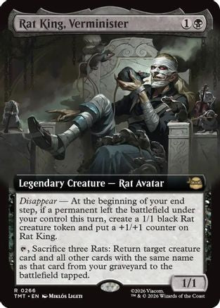 Rat King, Verminister (TMT-266) [Teenage Mutant Ninja Turtles] Foil MTG Single Wizards of the Coast